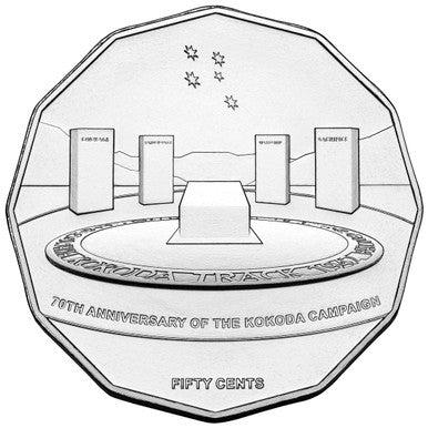 2012 50c 70th Anniversary of The Kokoda Trail Uncirculated Coin