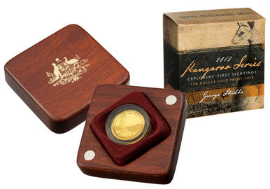 2013 $10 Kangaroo Explorer's First Sightings 1/10oz Gold Proof Coin