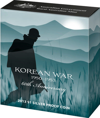 2013 $1 Korean War 60th Anniversary Silver Proof Coin