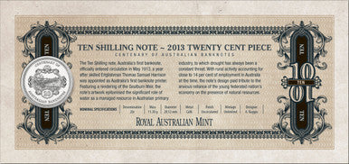 2013 Centenary of Australian Banknotes The First Banknotes Uncirculated 3 Coin Set