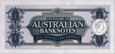 2013 Centenary of Australian Banknotes The First Banknotes Uncirculated 3 Coin Set