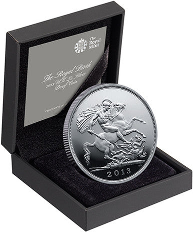 UK 2013 £5 The Royal Birth 1oz Silver Proof Coin