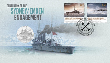 2014 50c Centenary of The Sydney/Emden Engagement PNC
