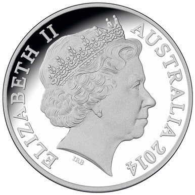 2014 $1 Australian Saltwater Crocodiles Graham 1oz Silver Coloured Proof Coin