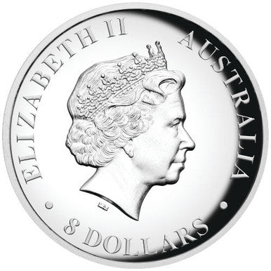 2015 $8 Australian Kangaroo 5oz Silver High Relief Proof Coin