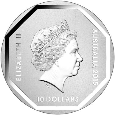 2015 $10 Australian Road Signs Emu 5oz Silver Frosted Uncirculated Coin