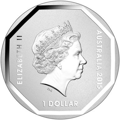 2015 $1 Australian Road Signs Emu 1oz Silver Frosted Uncirculated Coin