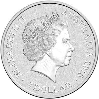 2015 $1 Sydney New Year's Eve 1/2oz Silver Coloured Frosted Uncirculated Coin