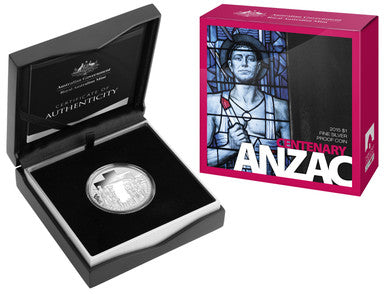 2015 $1 Anzac Centenary Silver Proof Coin