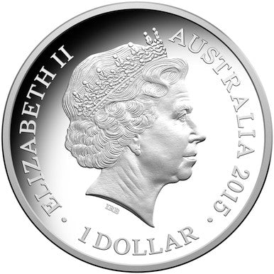 2015 $1 Year of The Goat Silver Proof Coin