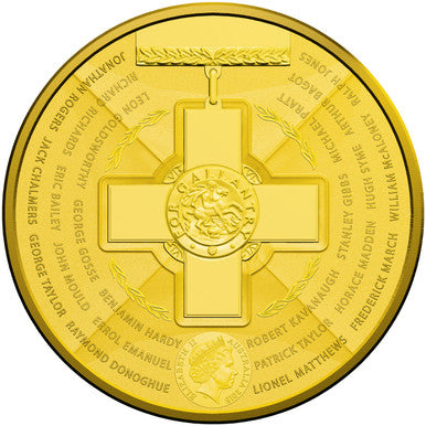 2015 $5 Australian Bravery Gold Plated 1oz Silver Uncirculated Coin