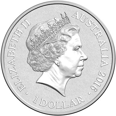 2016 $1 Sydney New Year's Eve 1/2oz Silver Coloured Frosted Uncirculated Coin