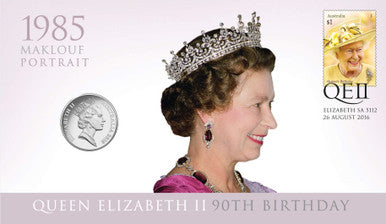 2016 20c Queen Elizabeth II 90th Birthday Maklouf Portrait PNC