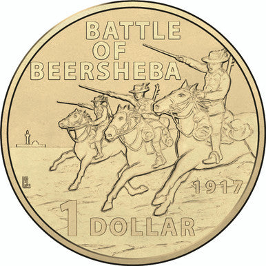 2017 $1 Battle of Beersheba Charge of The Light Horsemen Uncirculated Coin