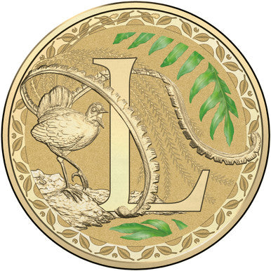 2017 $1 Alphabet Lyrebird Coloured Uncirculated Coin
