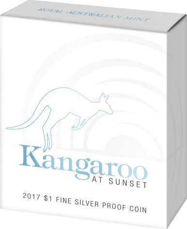 2017 $1 Kangaroo At Sunset Silver Proof Coin