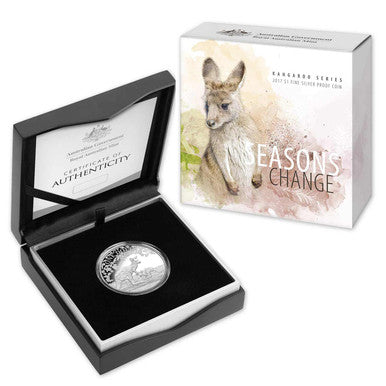 2017 $1 Kangaroo Series Seasons Change 1oz Silver Proof Coin
