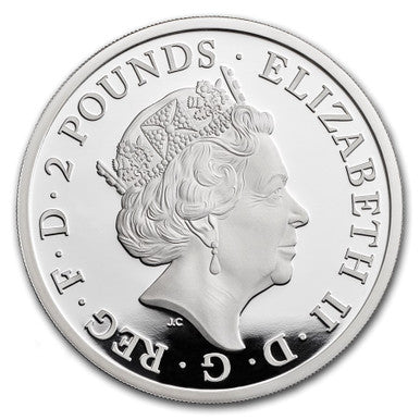 UK 2017 £2 Britannia 1oz Silver Proof Coin
