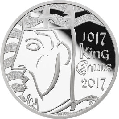 UK 2017 £5 The 1000th Anniversary of The Coronation of King Canute Silver Proof Coin (TONED)