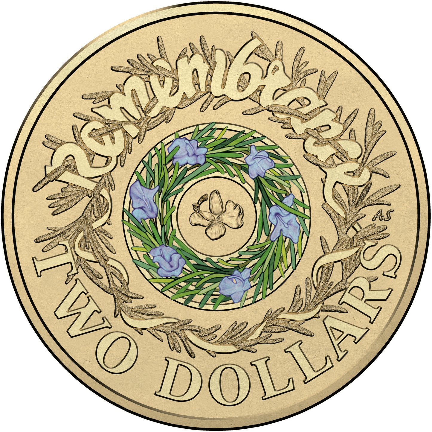 2017 $2 Remembrance Day Lest We Forget Red Foil Limited Edition PNC