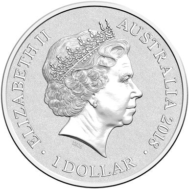 2018 $1 Sydney New Year's Eve 1/2oz Silver Coloured Frosted Uncirculated Coin