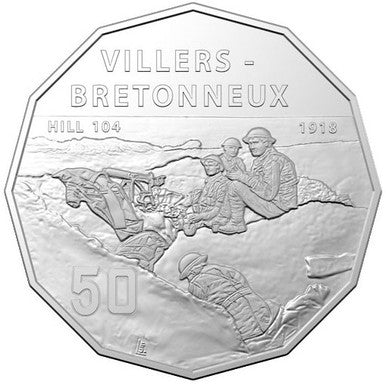 2018 50c Battle of Villers-Bretonneux 1918 Limited Edition PNC