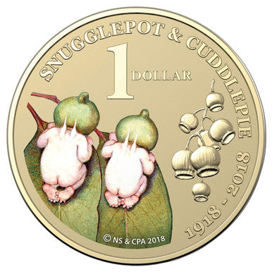 2018 $1 Snugglepot and Cuddlepie PNC