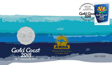 2018 50c ANDA Brisbane Gold Coast XXI Commonwealth Games PNC
