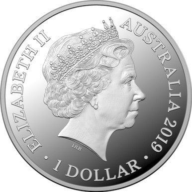 2019 $1 Kangaroo At Sunset Silver Proof Coin