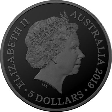 2019 $5 Echoes of Australian Fauna Tasmanian Tiger Selectively Gold Plated 1oz Silver Proof Coin
