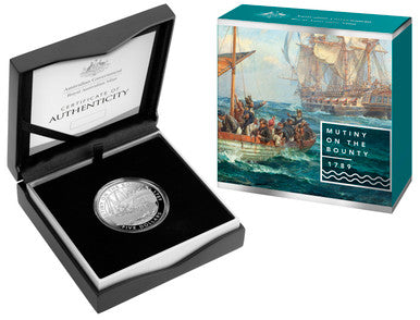 2019 $5 Mutiny and Rebellion Mutiny On The Bounty 1oz Silver Proof Coin