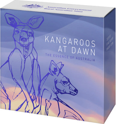 2020 $1 Kangaroos At Dawn 1/2oz Silver Proof Coin