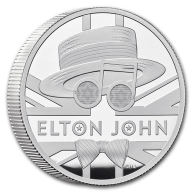 UK 2020 £5 Elton John 2oz Silver Proof Coin