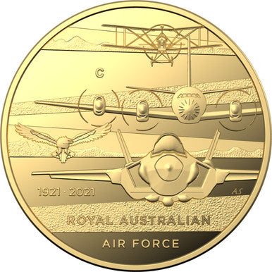 2021 $10 Heroes of The Sky Centenary of The Royal Australian Air Force 1/10oz Gold Proof Coin