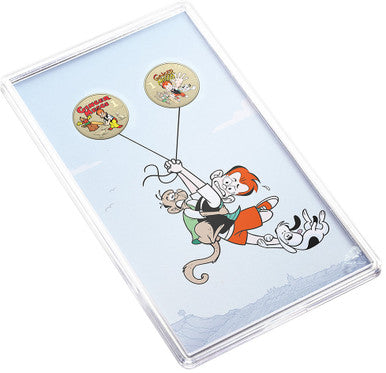 2021 $1 Ginger Meggs 100 Years of Adventure Coloured Uncirculated 2 Coin Set