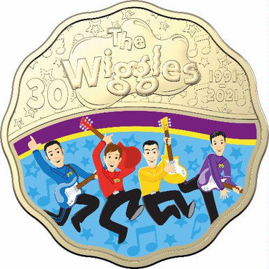 30 Years of the Wiggles 2021 30c Coloured AlBr Uncirculated Two-Coin Set