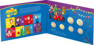 2021 30 Years of The Wiggles Coloured Uncirculated 6 Coin Set