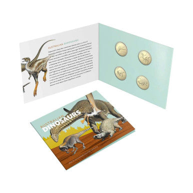 2022 Australian Dinosaurs $1 Uncirculated Four-Coin Collection