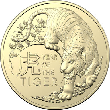 2022 $1 Year of The Tiger Uncirculated 2 Coin Set
