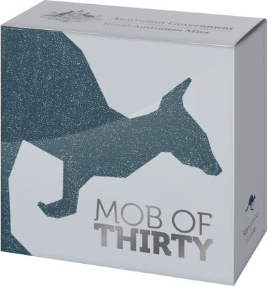 2023 $1 Kangaroo Mob of Thirty 'C' Mintmark 1/10oz Gold Proof Coin