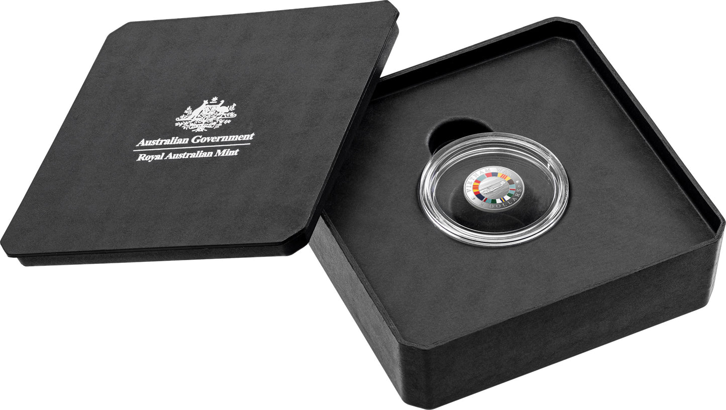 2023 $2 50th Anniversary of The End of Australian Involvement In The Vietnam War Silver Proof Coin