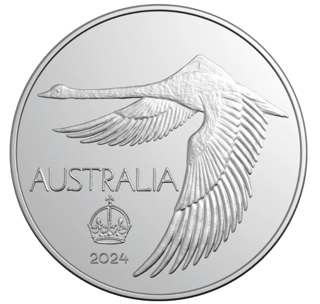 2024 Swan Commemorative Pattern Crown Silver Uncirculated Coin