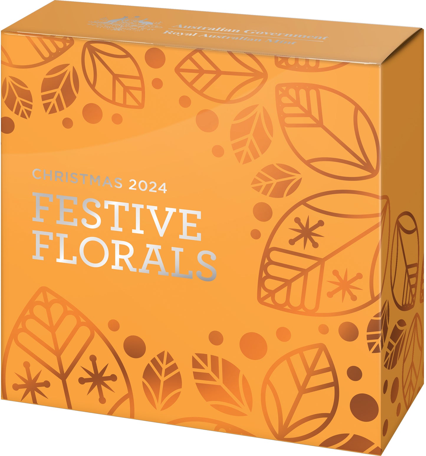 2024 50c Christmas Festive Florals Coloured Silver Proof Coin