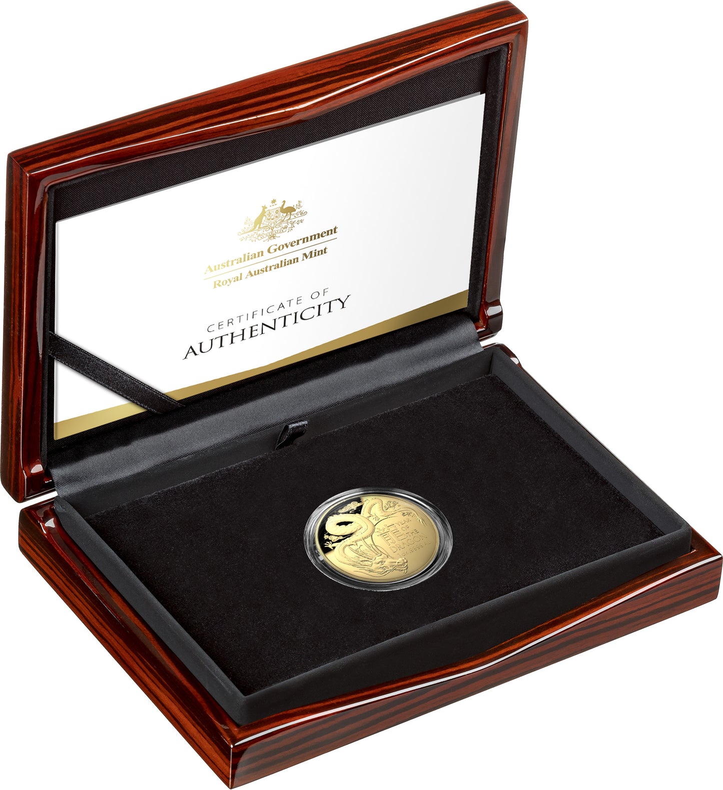 2024 $100 Year of The Dragon 1oz Gold Proof Domed Coin
