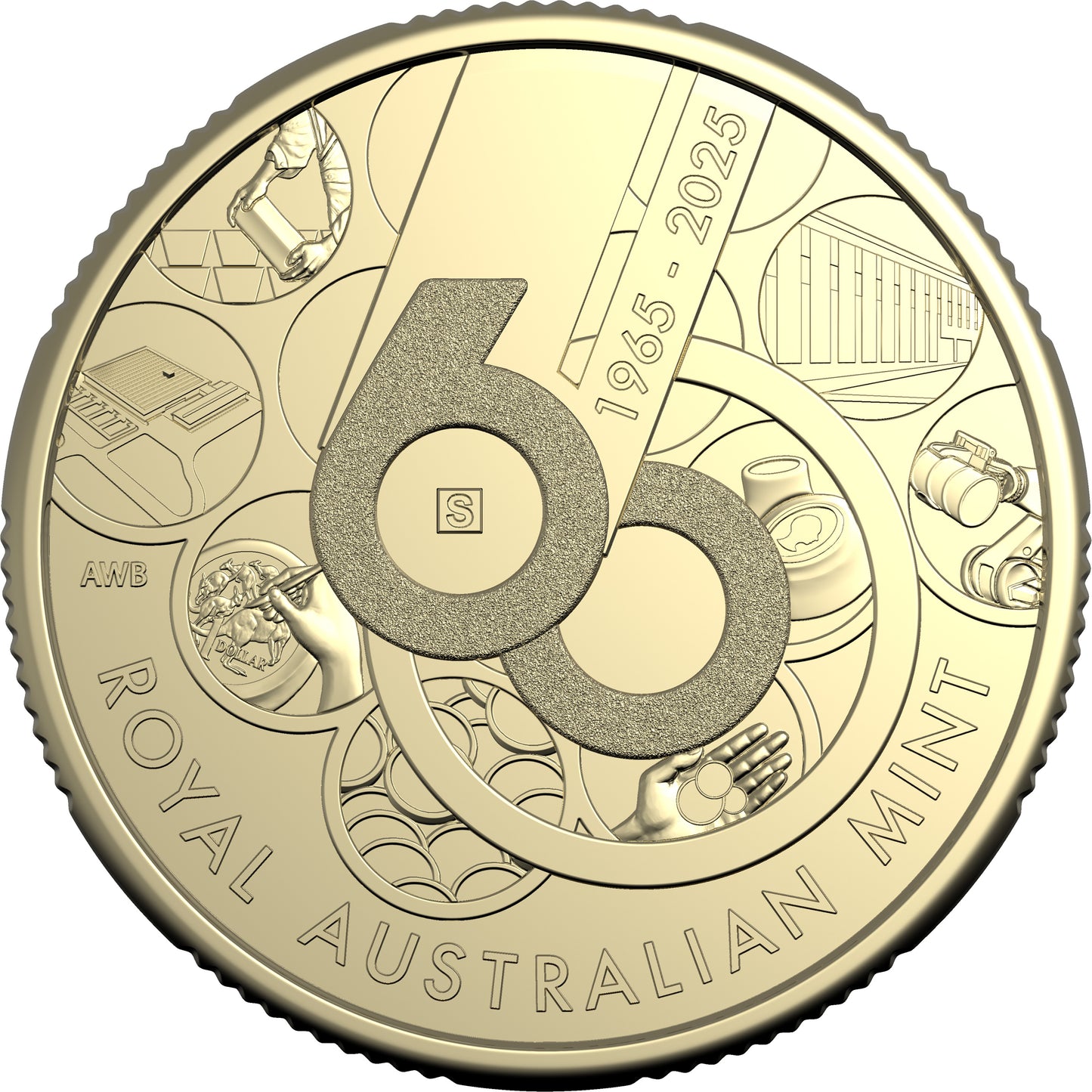 2025 $1 60th Anniversary of The Royal Australian Mint Uncirculated 4 Coin Set