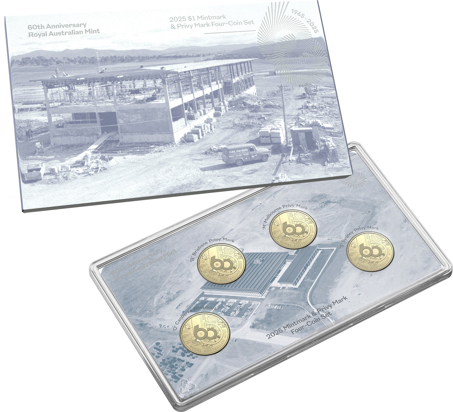 2025 $1 60th Anniversary of The Royal Australian Mint Uncirculated 4 Coin Set