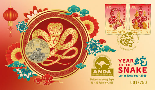 2025 $1 ANDA Melbourne Year of The Snake PNC