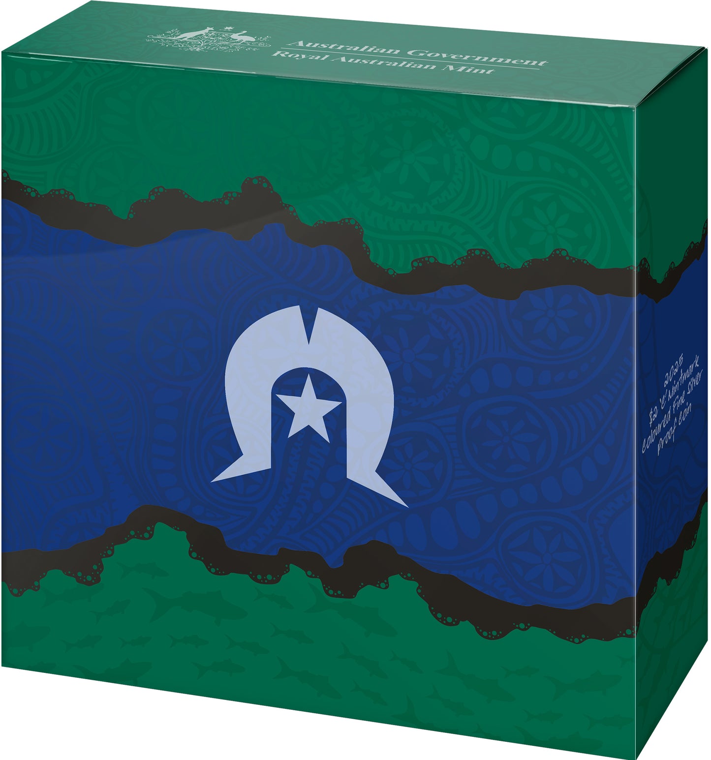 2025 $2 30th Anniversary of The Torres Strait Islander Flag 'C' Mintmark Coloured Silver Proof Coin