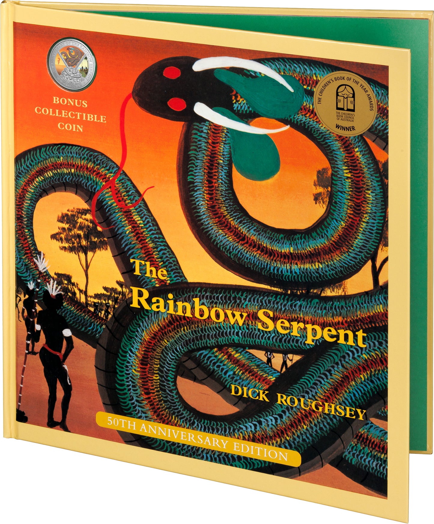 2025 20c 50th Anniversary of The Rainbow Serpent Coloured Uncirculated Coin and Book Set