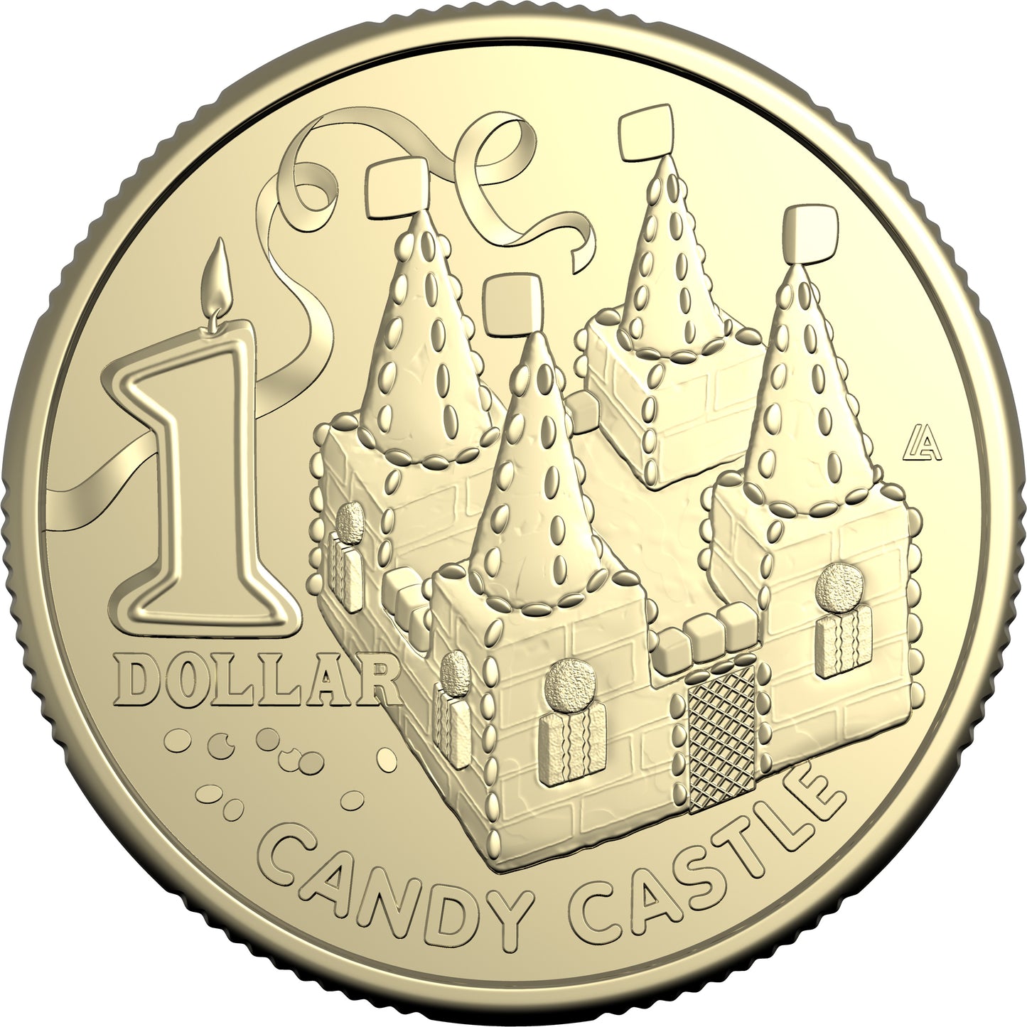 2025 $1 Women's Weekly Children's Birthday Cake Book Candy Castle Uncirculated Coin